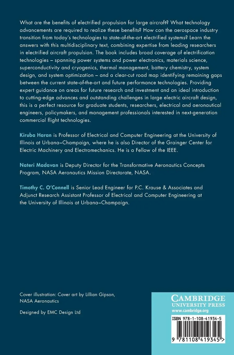 Rückseite: 9781108419345 | Electrified Aircraft Propulsion | Kiruba Haran (u. a.) | Buch | 2022