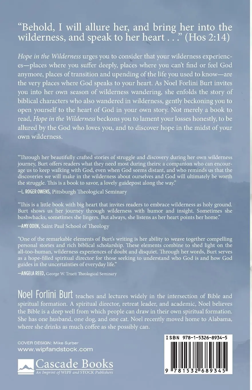 Rückseite: 9781532689345 | Hope in the Wilderness | Noel Forlini Burt | Taschenbuch | Englisch