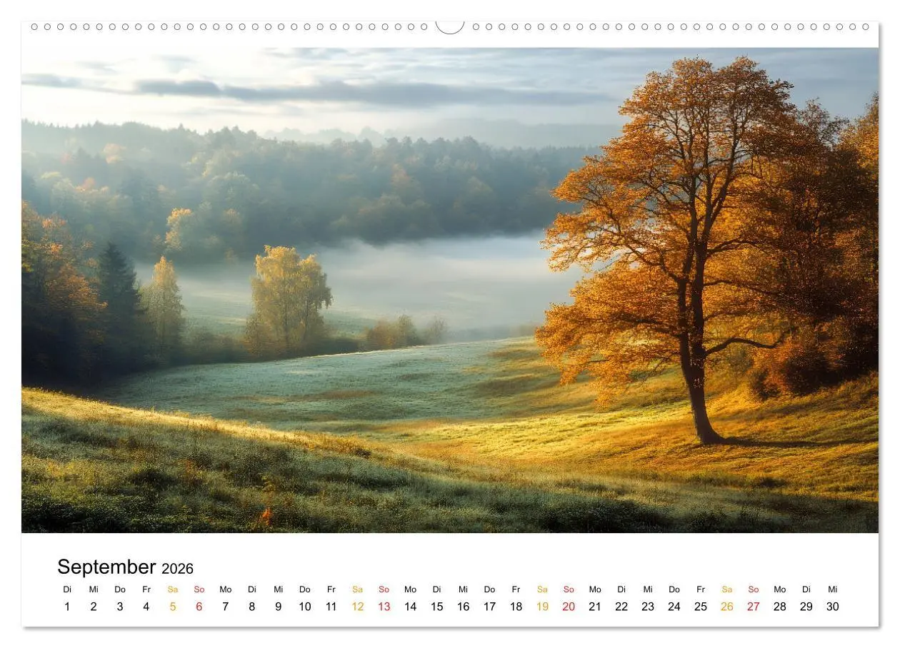 Bild: 9783457319345 | Mystischer Nebel (Wandkalender 2026 DIN A2 quer), CALVENDO...