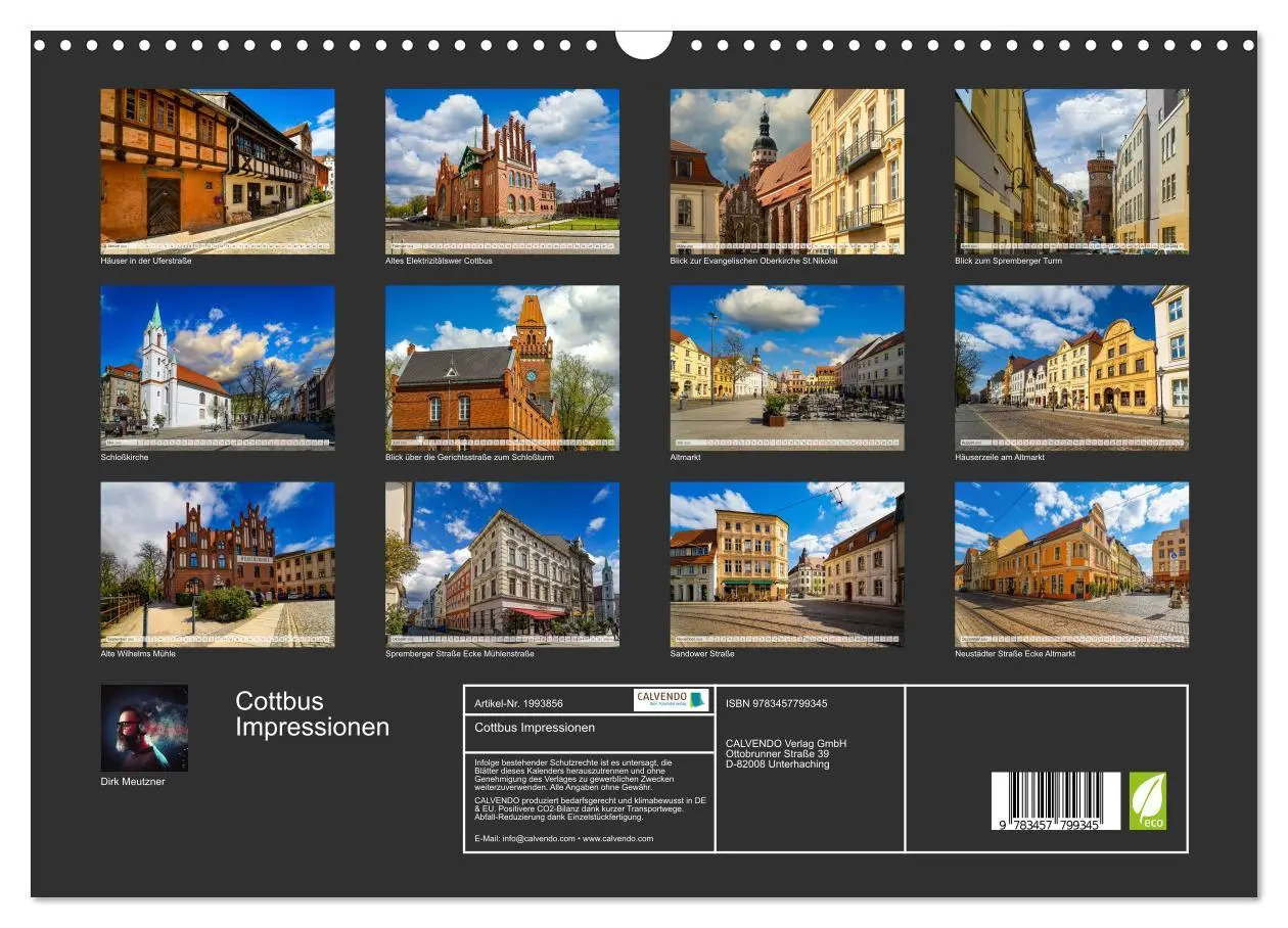 Bild: 9783457799345 | Cottbus Impressionen (Wandkalender 2026 DIN A3 quer), CALVENDO...
