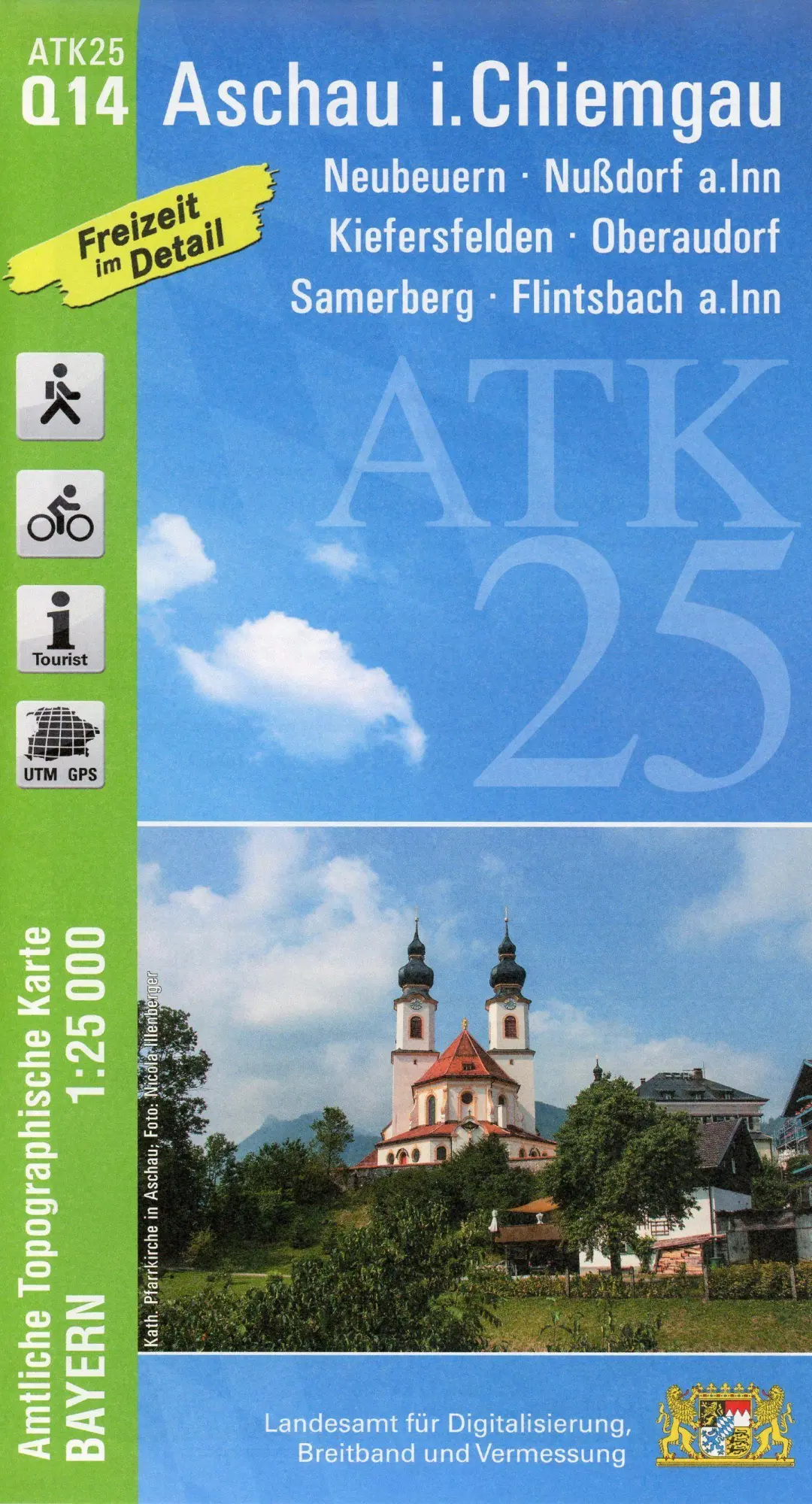 Cover: 9783899339345 | Aschau i.Chiemgau 1:25 000 | Digitalisierung | (Land-)Karte | Deutsch