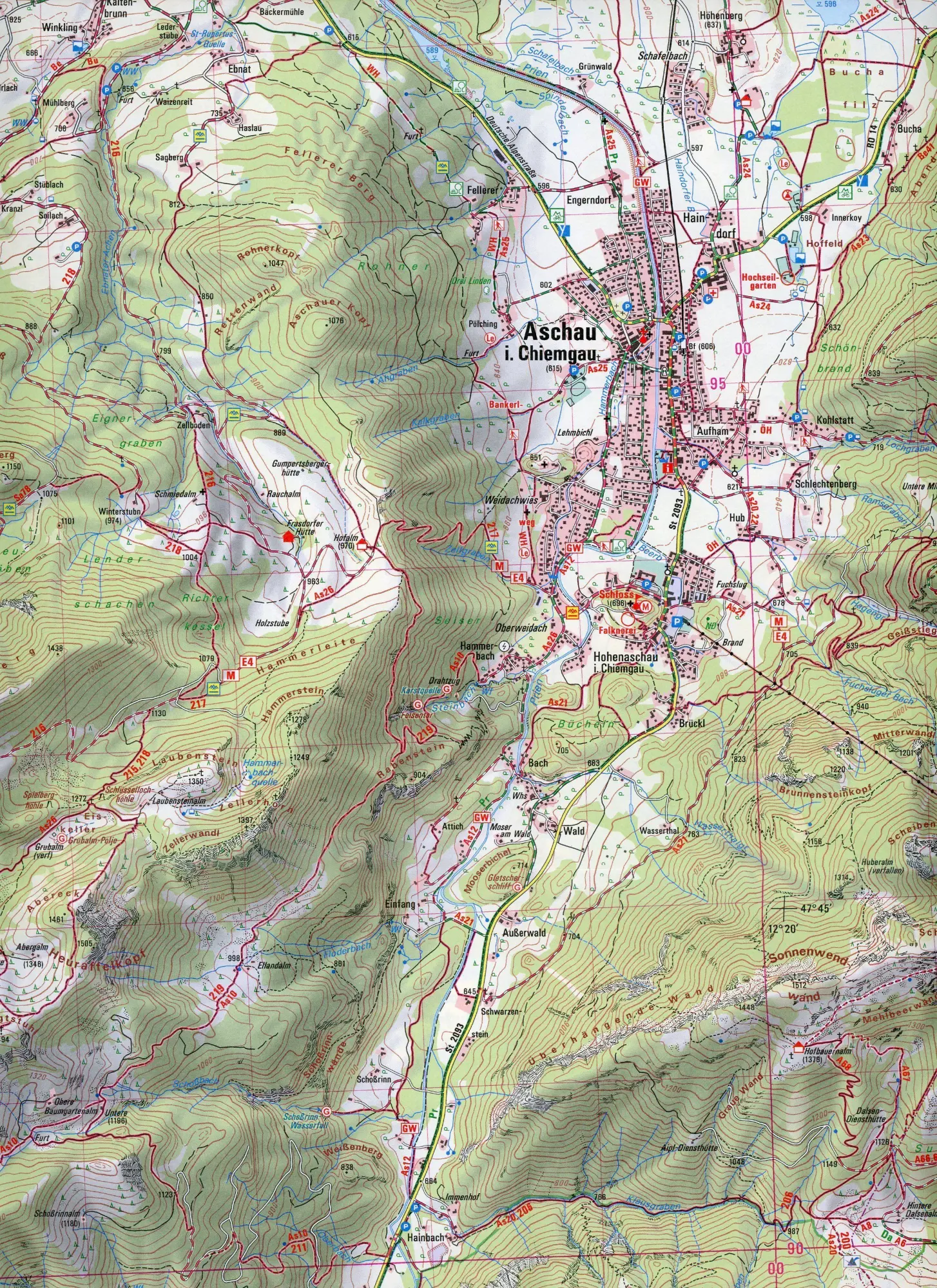 Bild: 9783899339345 | Aschau i.Chiemgau 1:25 000 | Digitalisierung | (Land-)Karte | Deutsch