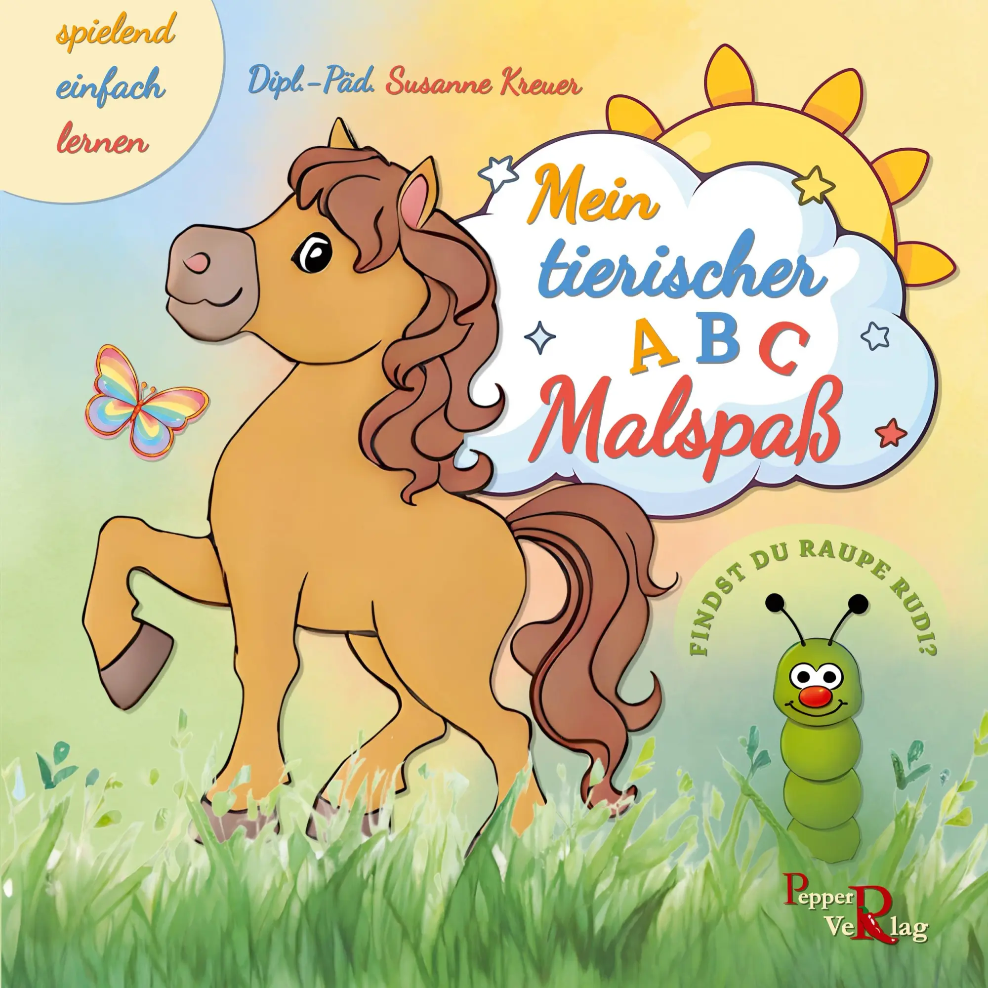 Cover: 9783946239345 | Mein tierischer ABC Malspaß | spielend - einfach - lernen | Kreuer