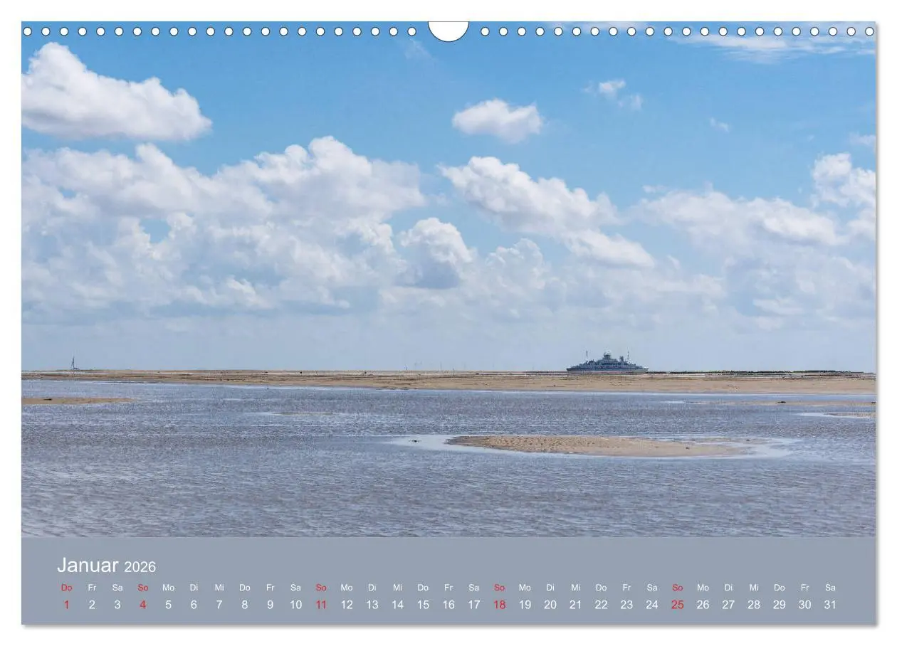 Bild: 9783457789445 | Römö - Wasser, Wind und endloser Strand (Wandkalender 2026 DIN A3...