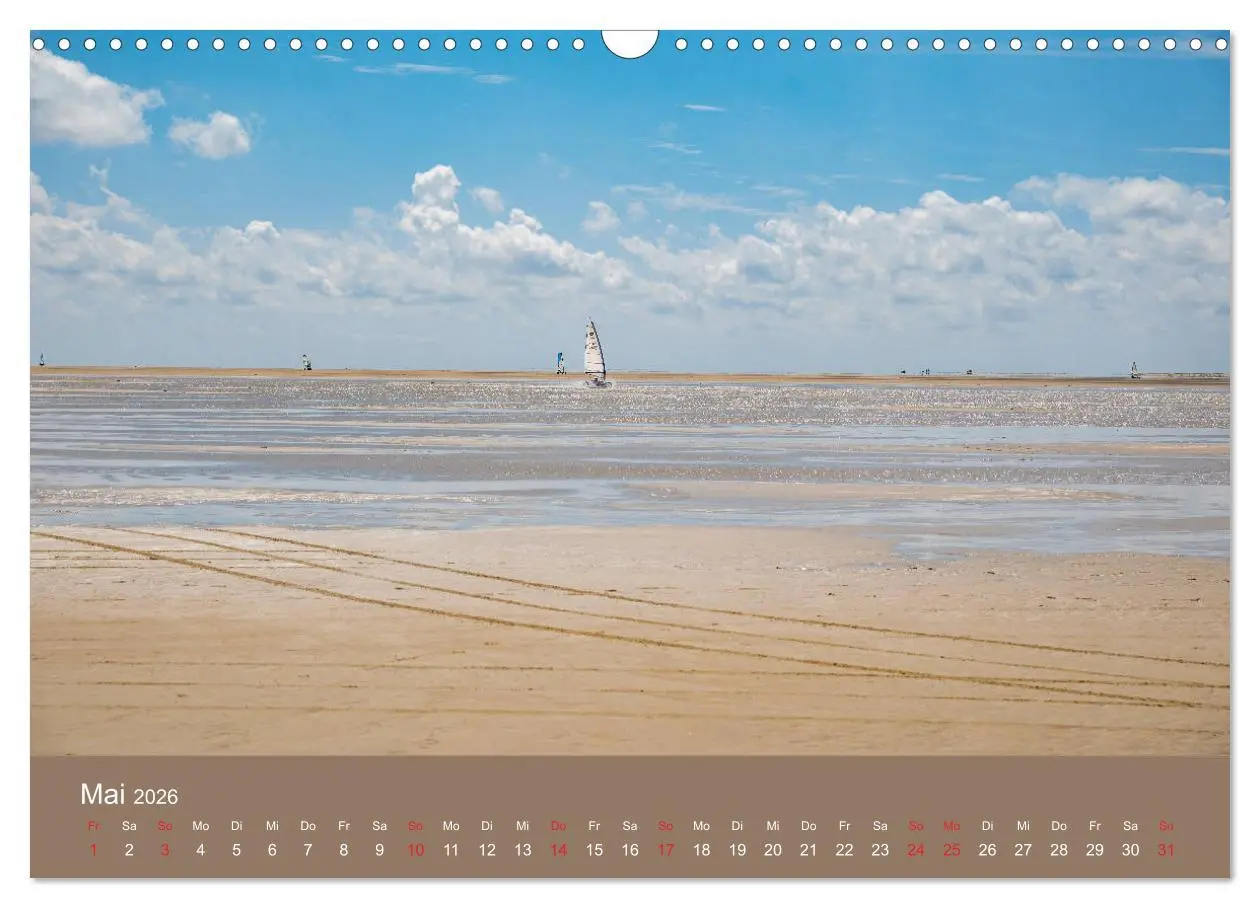 Bild: 9783457789445 | Römö - Wasser, Wind und endloser Strand (Wandkalender 2026 DIN A3...