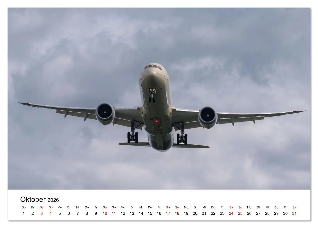 Bild: 9783516639445 | Boeing 787 Kalender (Tischkalender 2026 DIN A5 quer), CALVENDO...
