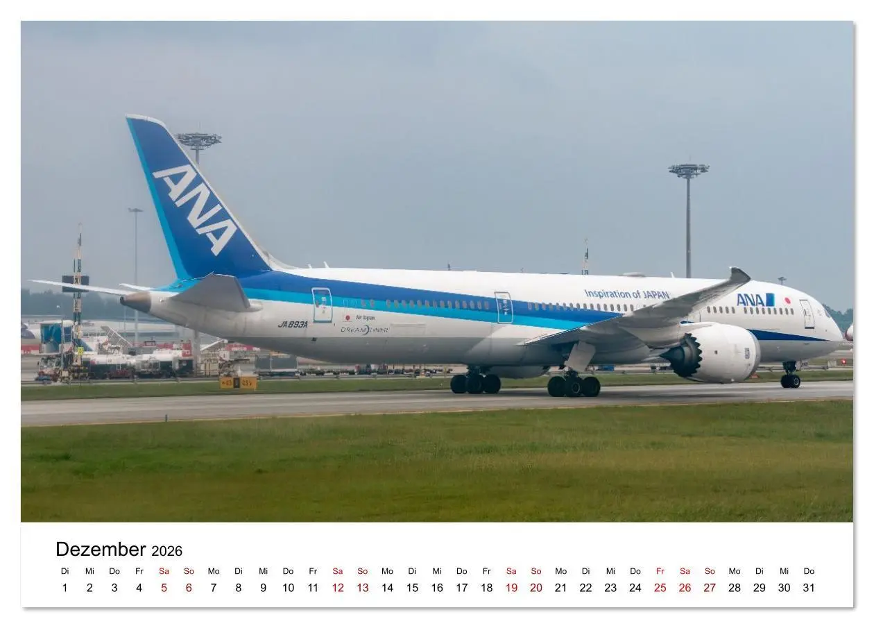 Bild: 9783516639445 | Boeing 787 Kalender (Tischkalender 2026 DIN A5 quer), CALVENDO...
