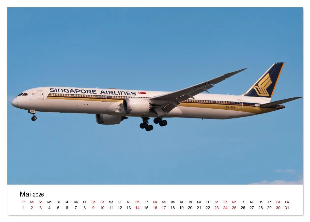Bild: 9783516639445 | Boeing 787 Kalender (Tischkalender 2026 DIN A5 quer), CALVENDO...