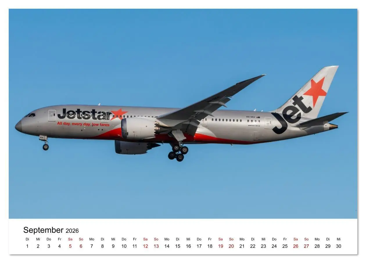 Bild: 9783516639445 | Boeing 787 Kalender (Tischkalender 2026 DIN A5 quer), CALVENDO...