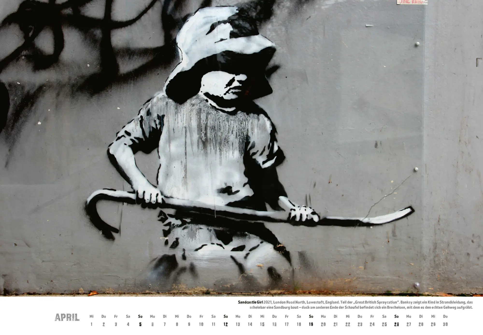 Bild: 9783966649445 | Banksy Kalender 2026 Mittelformat | Banksy | Kalender | Spiralbindung