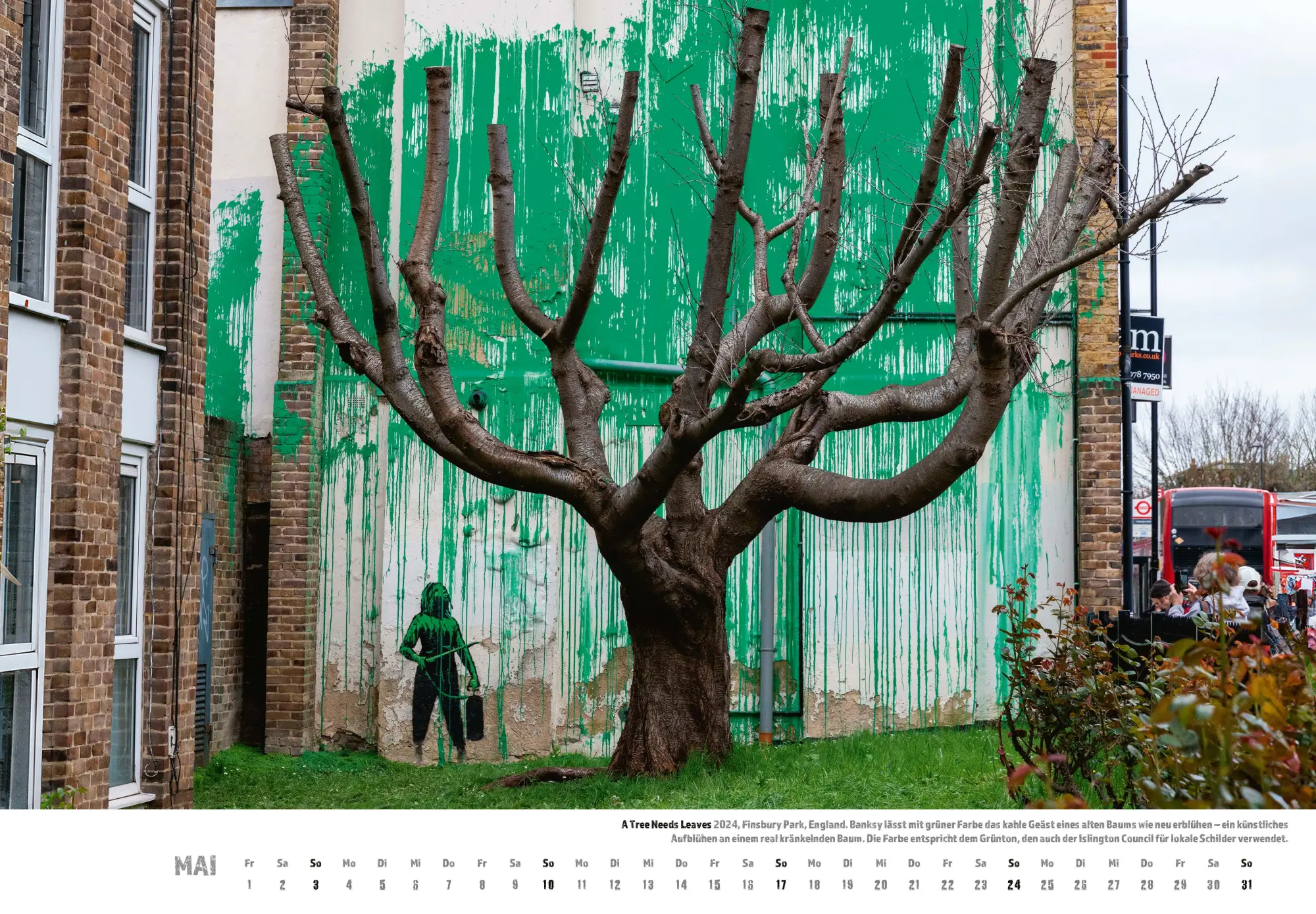 Bild: 9783966649445 | Banksy Kalender 2026 Mittelformat | Banksy | Kalender | Spiralbindung