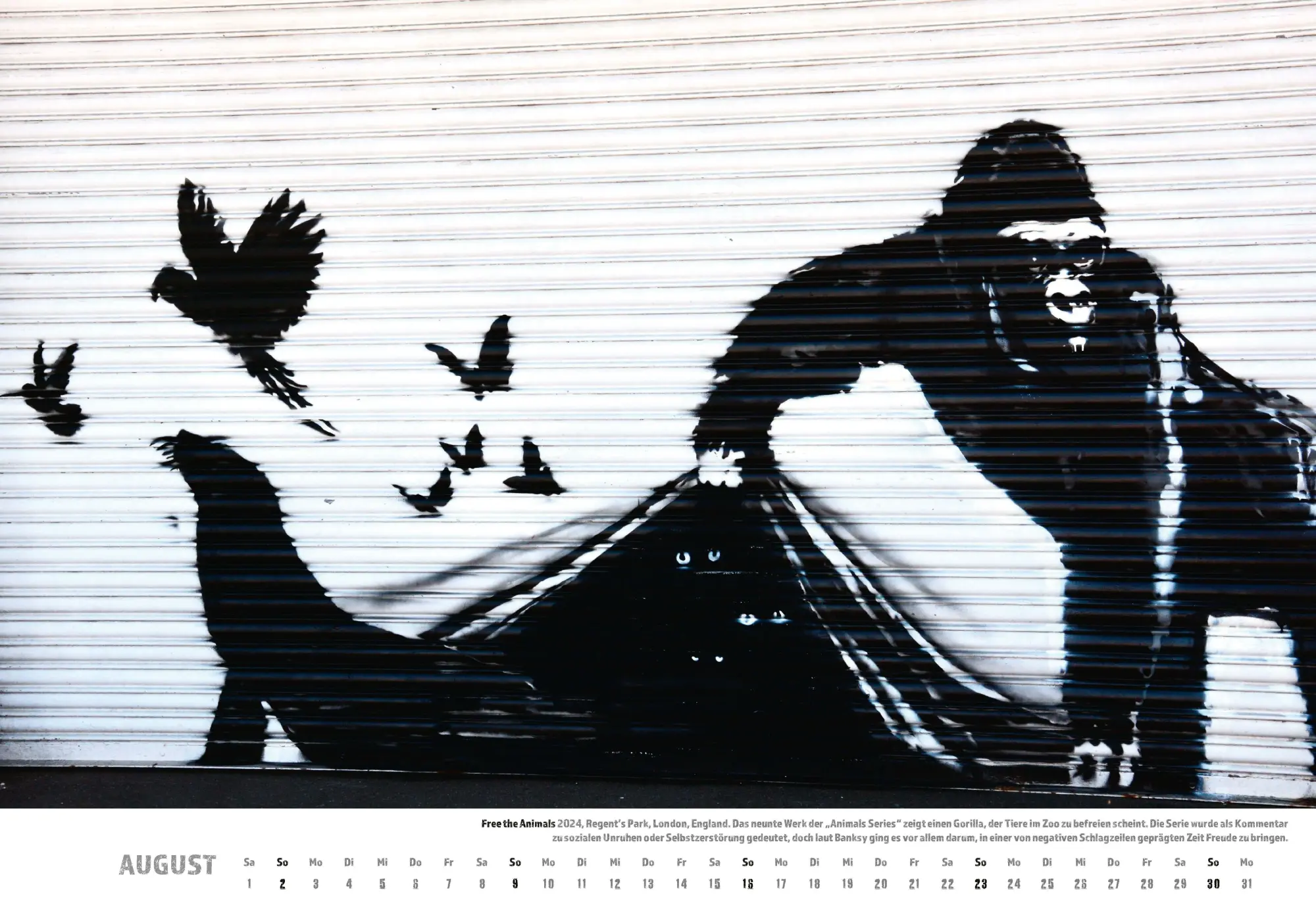 Bild: 9783966649445 | Banksy Kalender 2026 Mittelformat | Banksy | Kalender | Spiralbindung