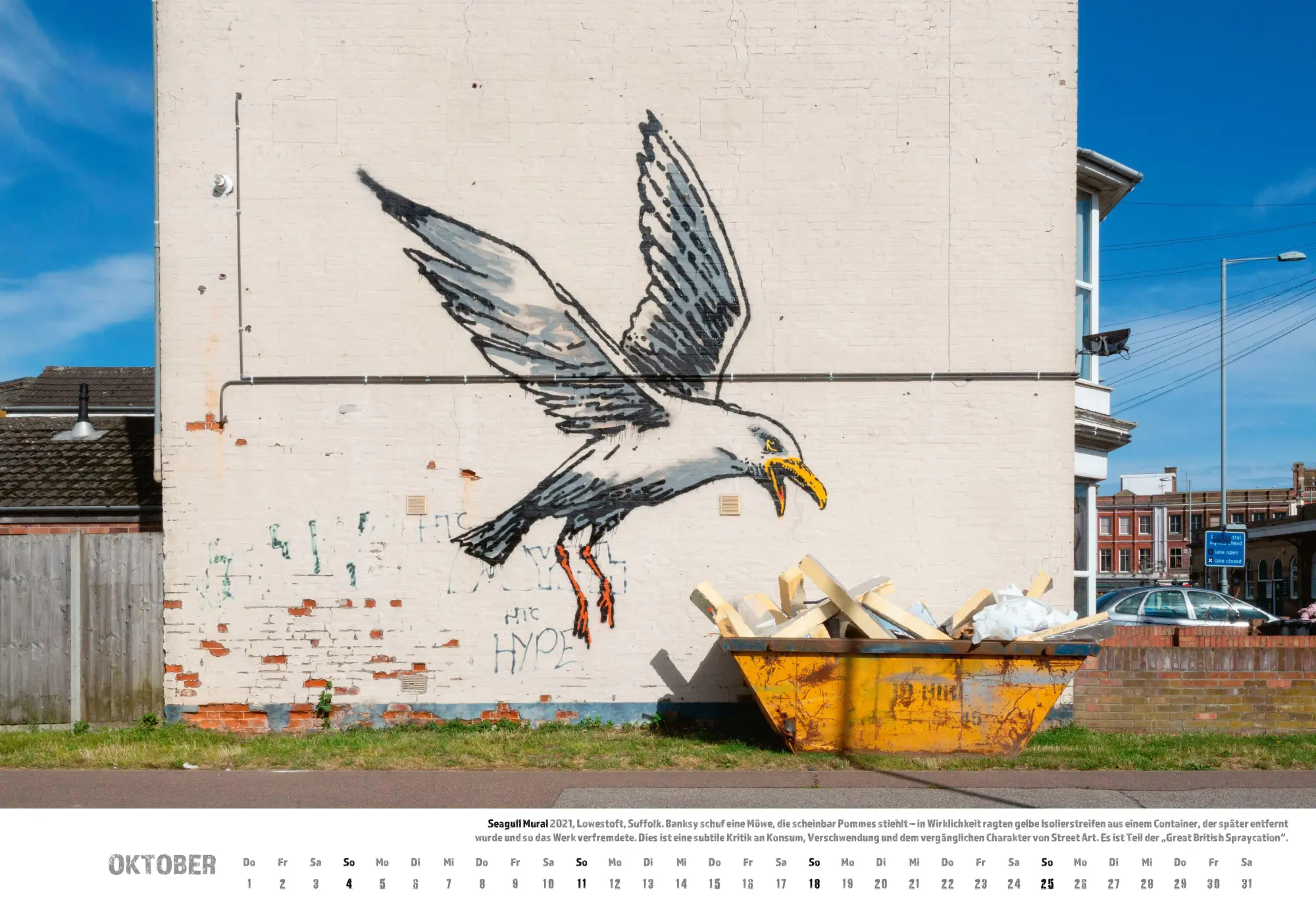 Bild: 9783966649445 | Banksy Kalender 2026 Mittelformat | Banksy | Kalender | Spiralbindung
