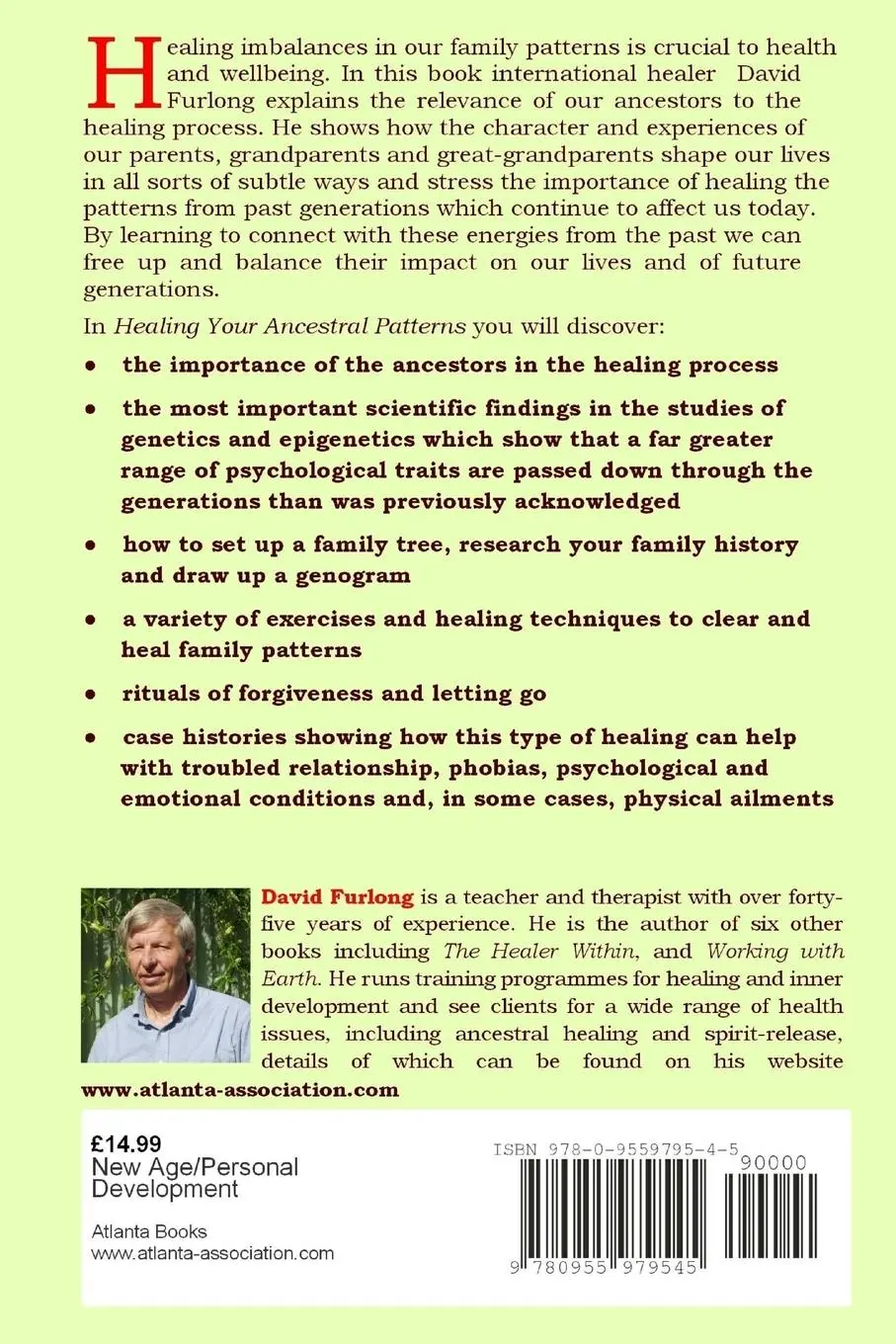 Rückseite: 9780955979545 | Healing Your Ancestral Patterns | David Furlong | Taschenbuch | 2014