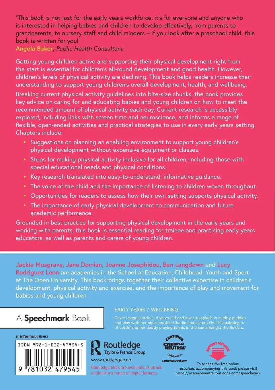 Rückseite: 9781032479545 | Promoting Physical Development and Activity in Early Childhood | Buch