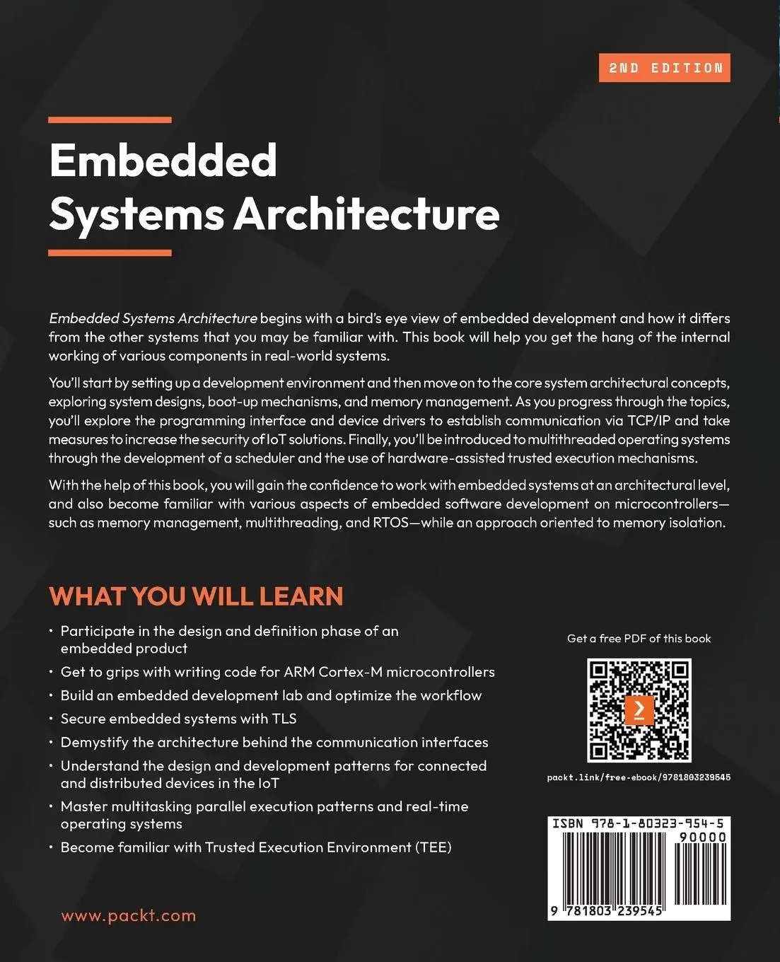 Rückseite: 9781803239545 | Embedded Systems Architecture - Second Edition | Daniele Lacamera