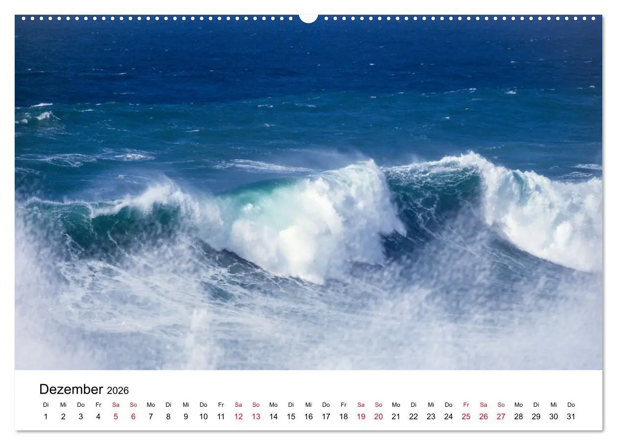 Bild: 9783457399545 | Naturschauspiel Wellen (Wandkalender 2026 DIN A2 quer), CALVENDO...