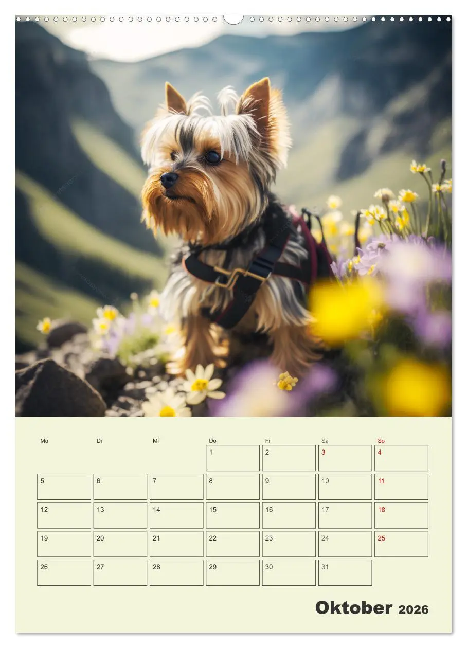 Bild: 9783516319545 | Yorkshire Terrier. Fröhliche Energiebündel in Aktion (Wandkalender...