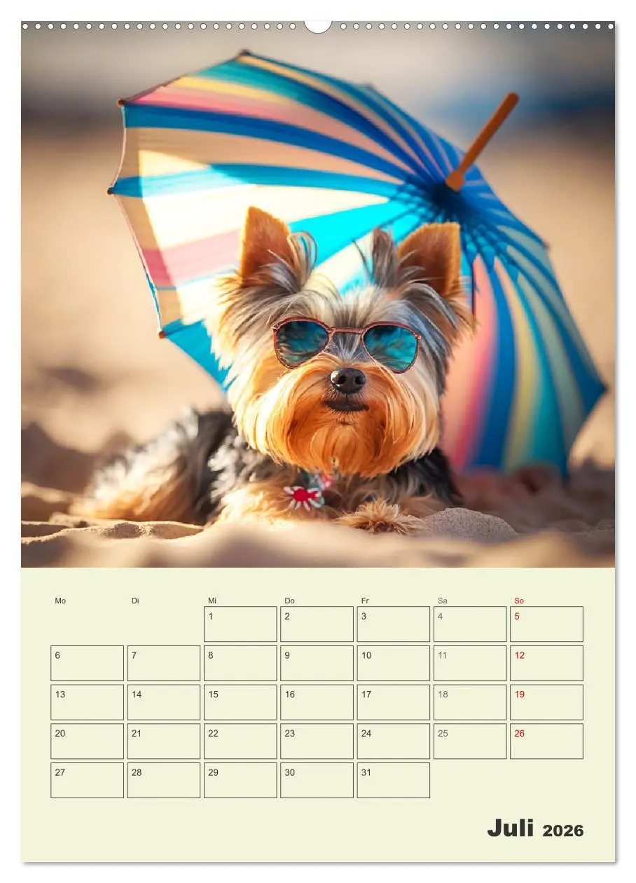 Bild: 9783516319545 | Yorkshire Terrier. Fröhliche Energiebündel in Aktion (Wandkalender...