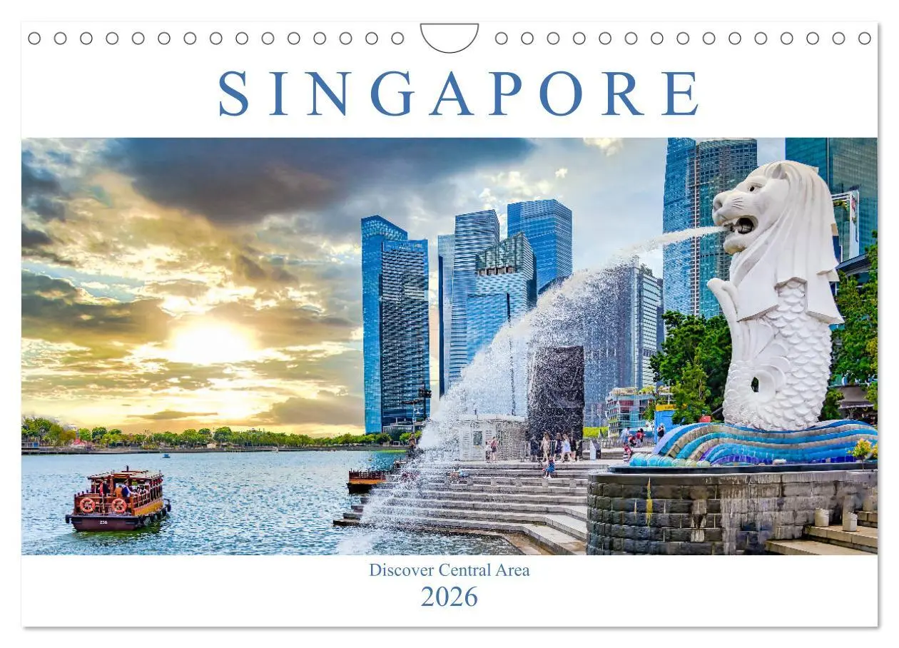 Cover: 9783516559545 | Singapore - Discover Central Area (Wall Calendar 2026 DIN A4...