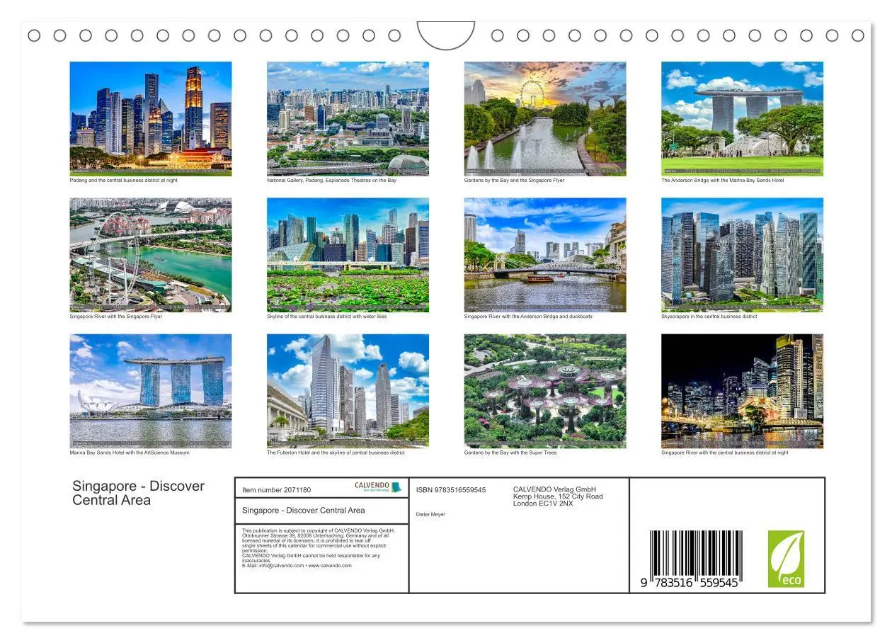 Bild: 9783516559545 | Singapore - Discover Central Area (Wall Calendar 2026 DIN A4...