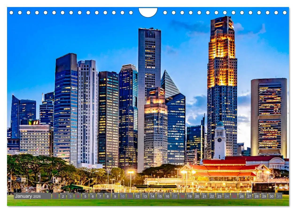 Bild: 9783516559545 | Singapore - Discover Central Area (Wall Calendar 2026 DIN A4...