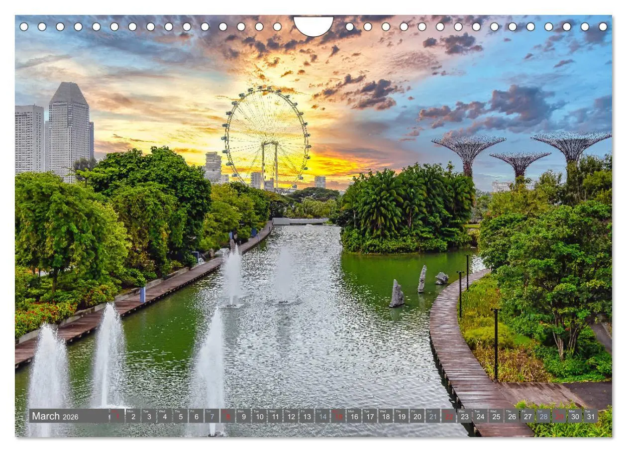 Bild: 9783516559545 | Singapore - Discover Central Area (Wall Calendar 2026 DIN A4...