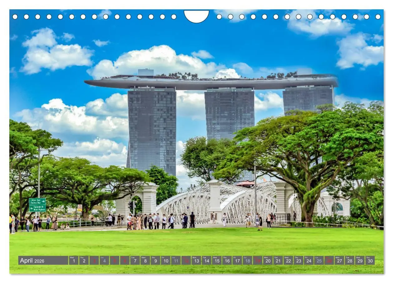 Bild: 9783516559545 | Singapore - Discover Central Area (Wall Calendar 2026 DIN A4...
