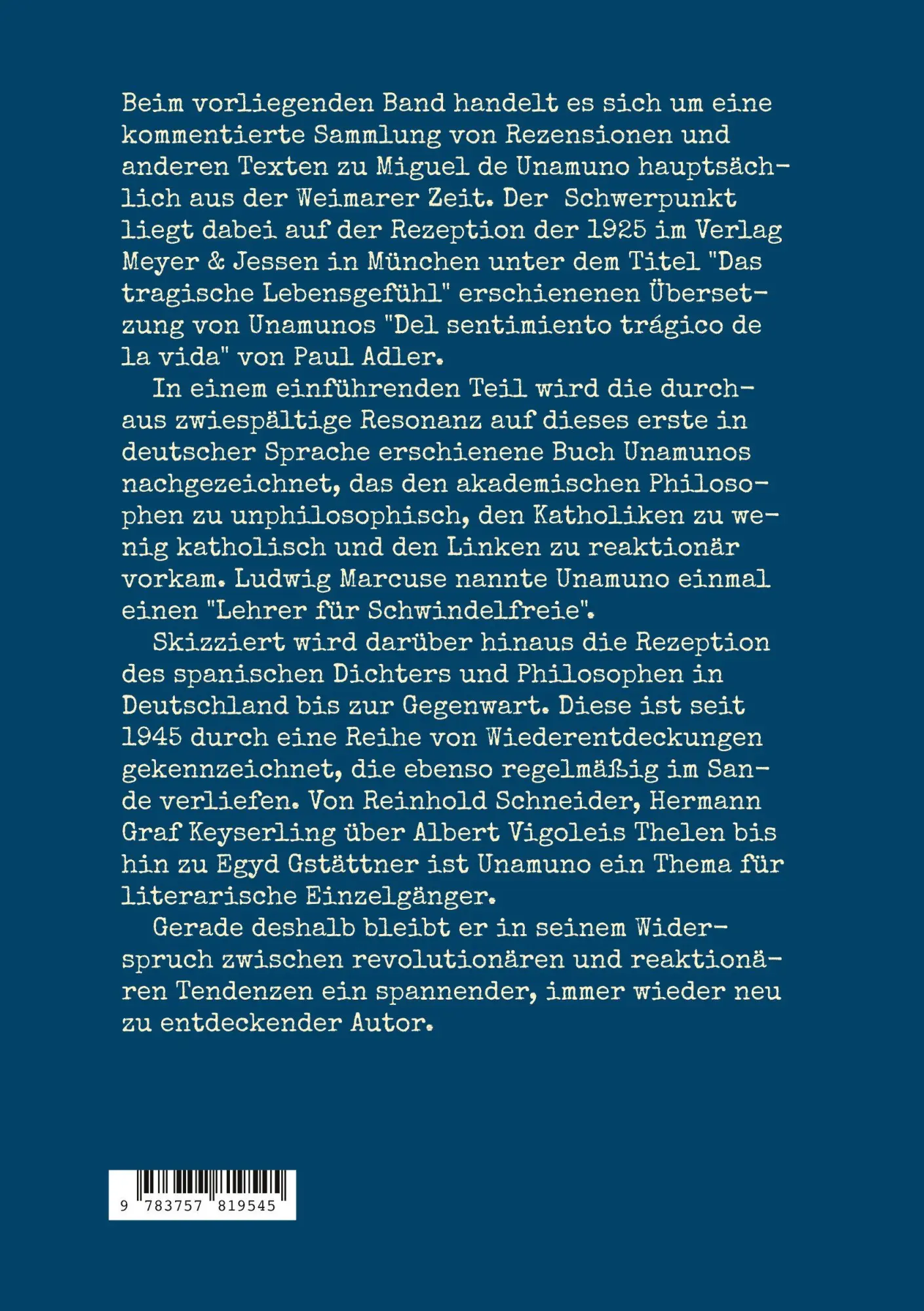 Rückseite: 9783757819545 | Ein Philosoph für Schwindelfreie | Hermann Bahr (u. a.) | Taschenbuch
