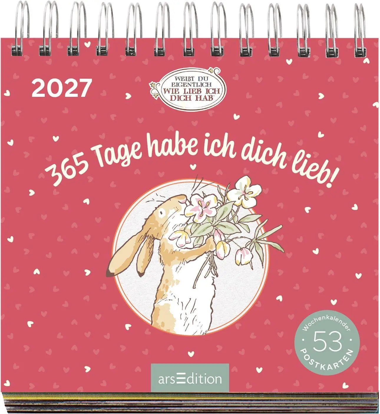 Bild: 4014489139645 | Postkartenkalender Weißt du eigentlich, wie lieb ich dich hab? 2027