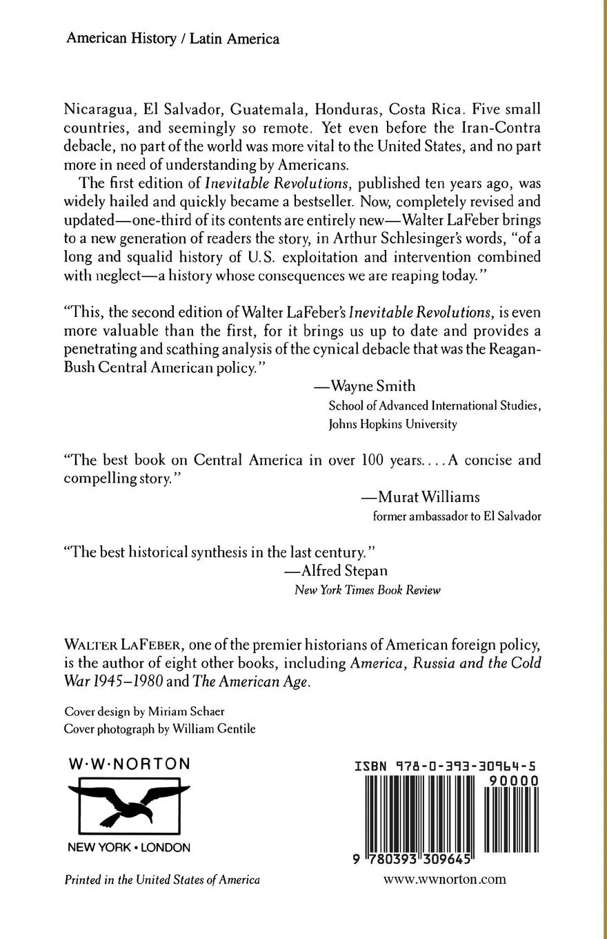 Rückseite: 9780393309645 | Inevitable Revolutions | The United States in Central America | Buch