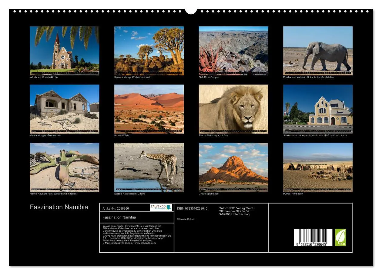 Bild: 9783516239645 | Faszination Namibia (hochwertiger Premium Wandkalender 2026 DIN A2...