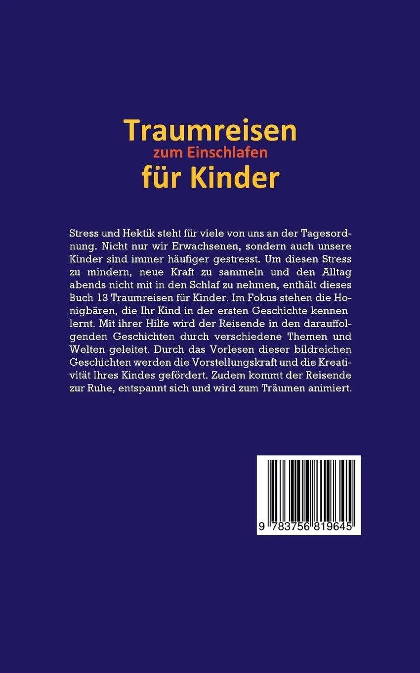 Rückseite: 9783756819645 | Traumreisen zum Einschlafen für Kinder - Die schönsten...