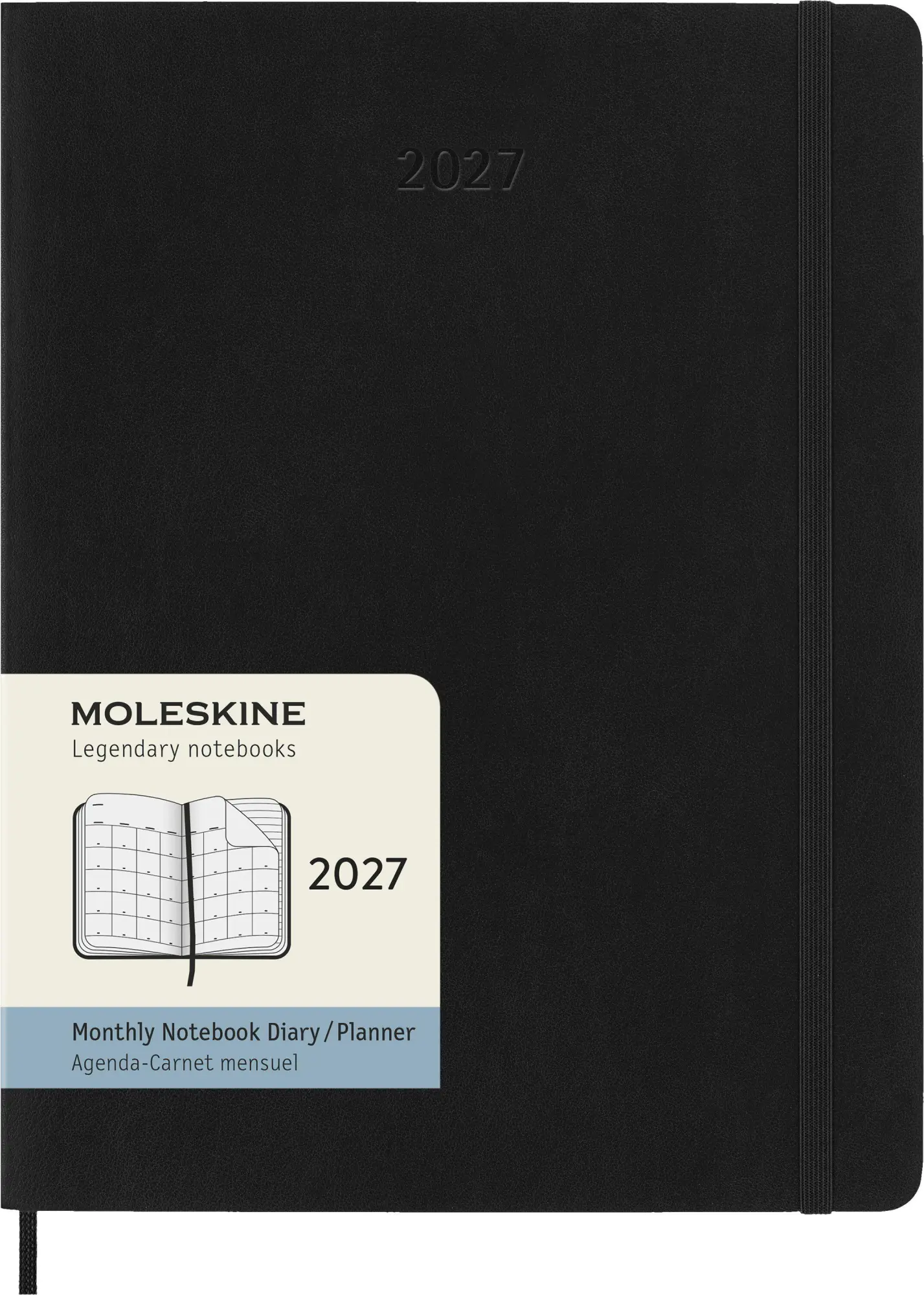 Cover: 8056999279745 | Moleskine 12 Monate Monatsnotizkalender 2027, XL, 1 Mo = 2 Seiten,...