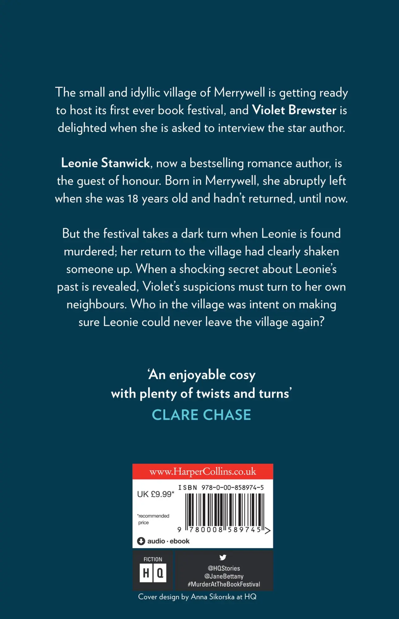 Rückseite: 9780008589745 | Murder at the Book Festival | Jane Bettany | Taschenbuch | Englisch
