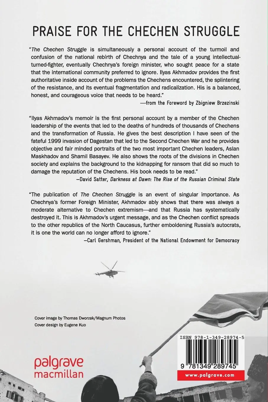 Rückseite: 9781349289745 | The Chechen Struggle | Independence Won and Lost | M. Lanskoy (u. a.)