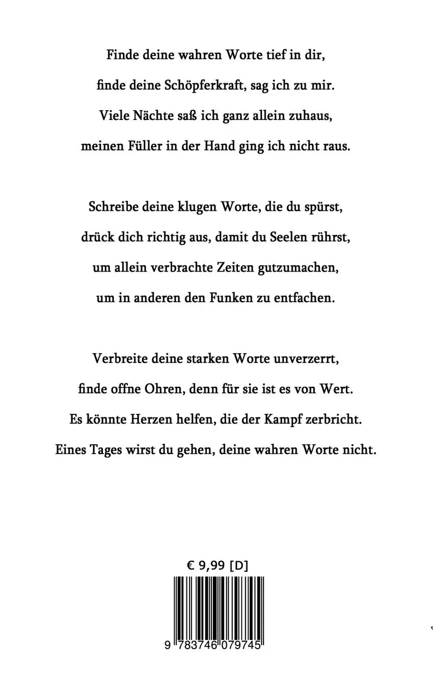 Rückseite: 9783746079745 | immer (noch) wahr | 80 Gedichte | Martin Wolkner | Taschenbuch | 2019