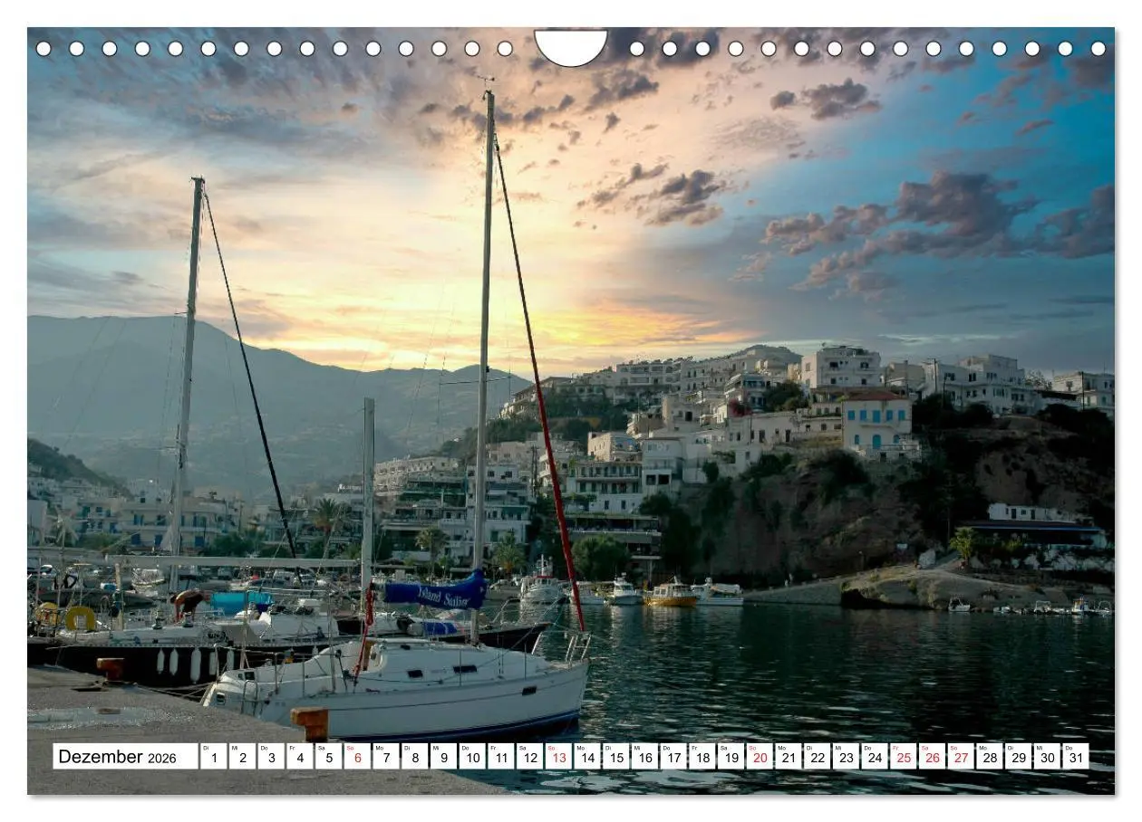Bild: 9783457679845 | Idyllische Häfen auf Kreta (Wandkalender 2026 DIN A4 quer),...