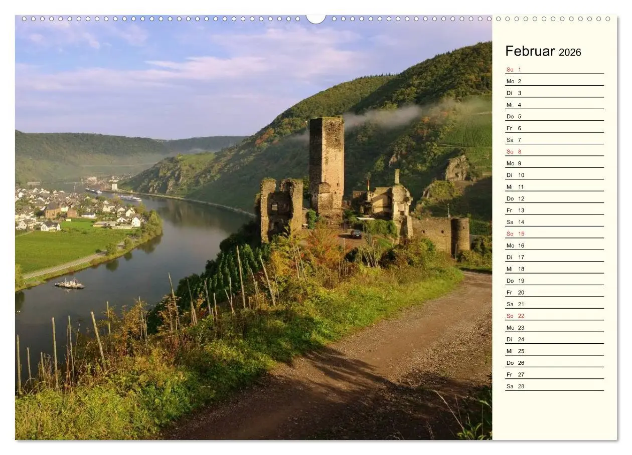 Bild: 9783457989845 | Entlang der Mosel (Wandkalender 2026 DIN A2 quer), CALVENDO...