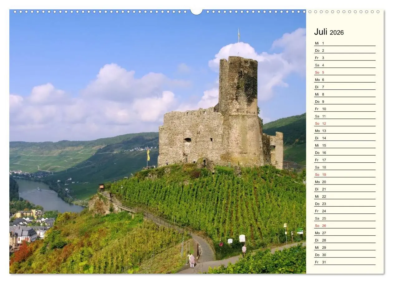 Bild: 9783457989845 | Entlang der Mosel (Wandkalender 2026 DIN A2 quer), CALVENDO...