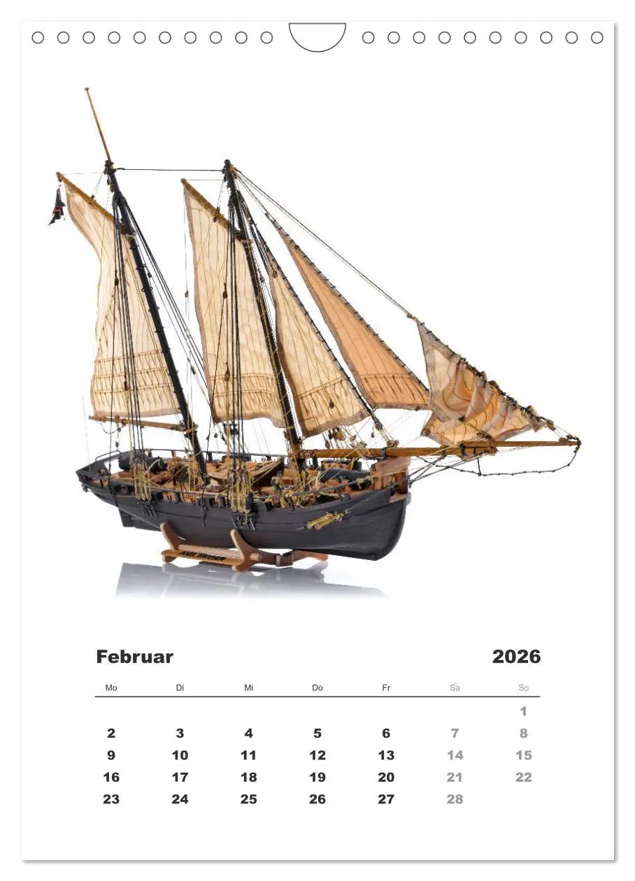 Bild: 9783516389845 | Historische Segelschiffe - Modellbau (Wandkalender 2026 DIN A4...