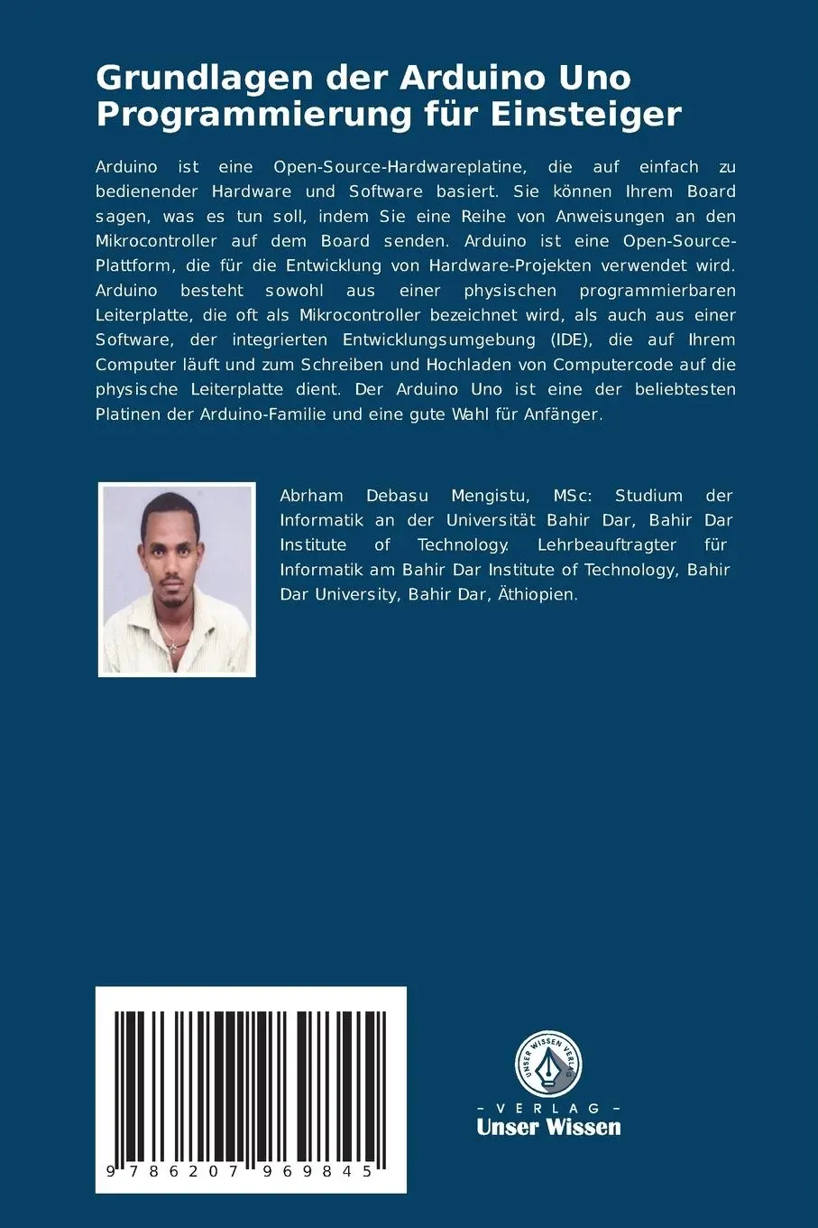 Rückseite: 9786207969845 | Grundlagen der Arduino Uno Programmierung für Einsteiger | Taschenbuch