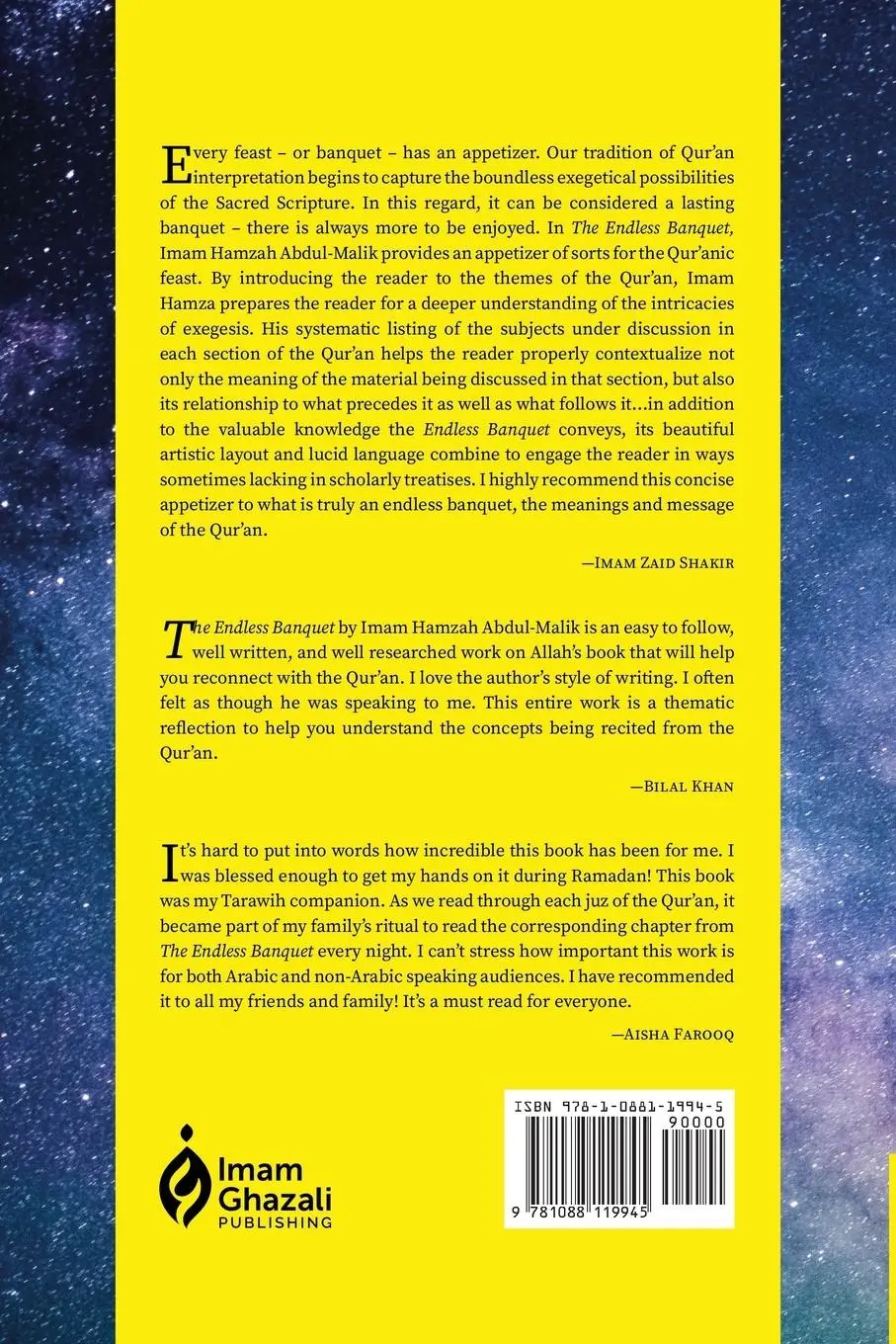 Rückseite: 9781088119945 | The Endless Banquet (Volume II) | Hamzah Abdul-Malik | Taschenbuch