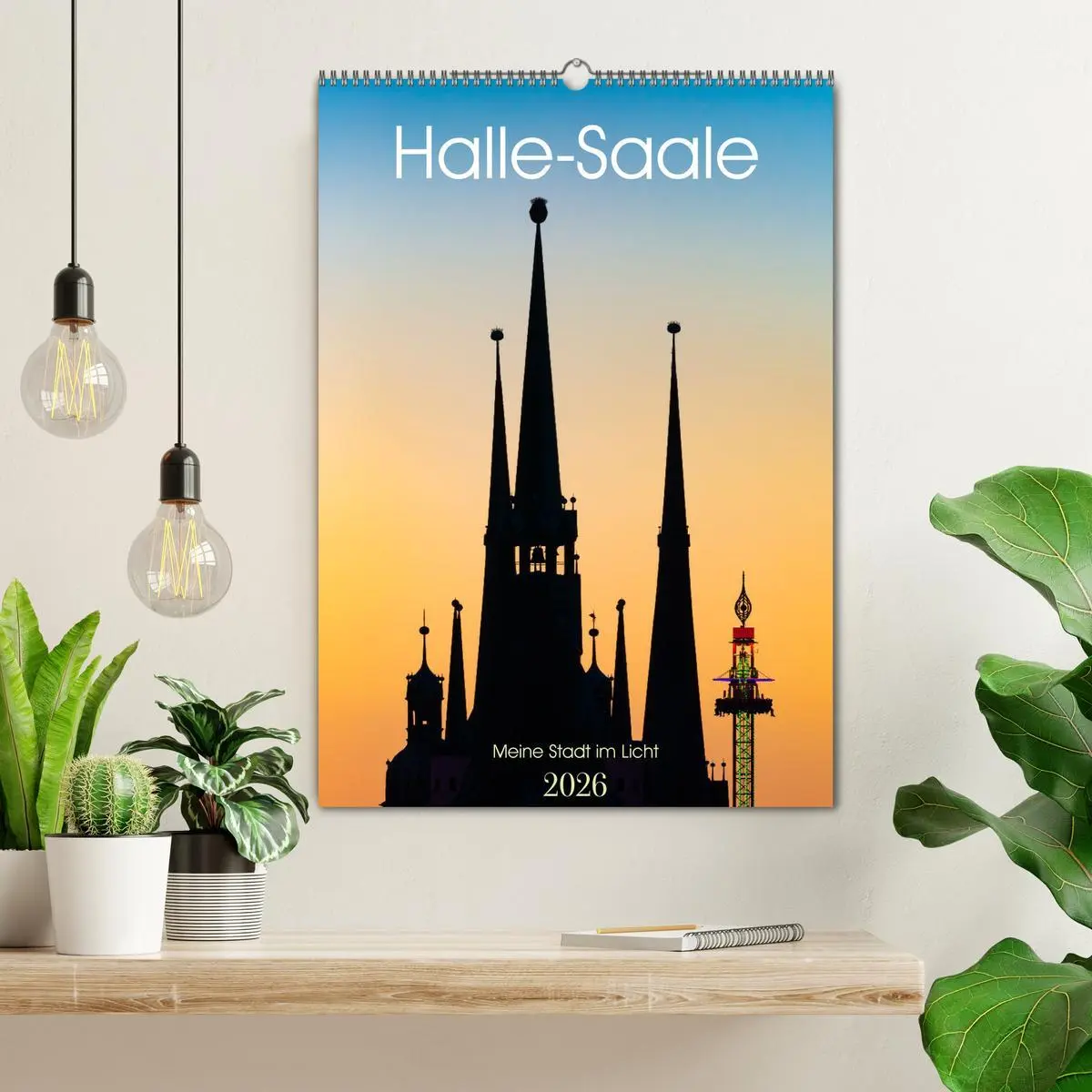 Bild: 9783516449945 | Halle/Saale - Meine Stadt im Licht (Wandkalender 2026 DIN A2 hoch),...