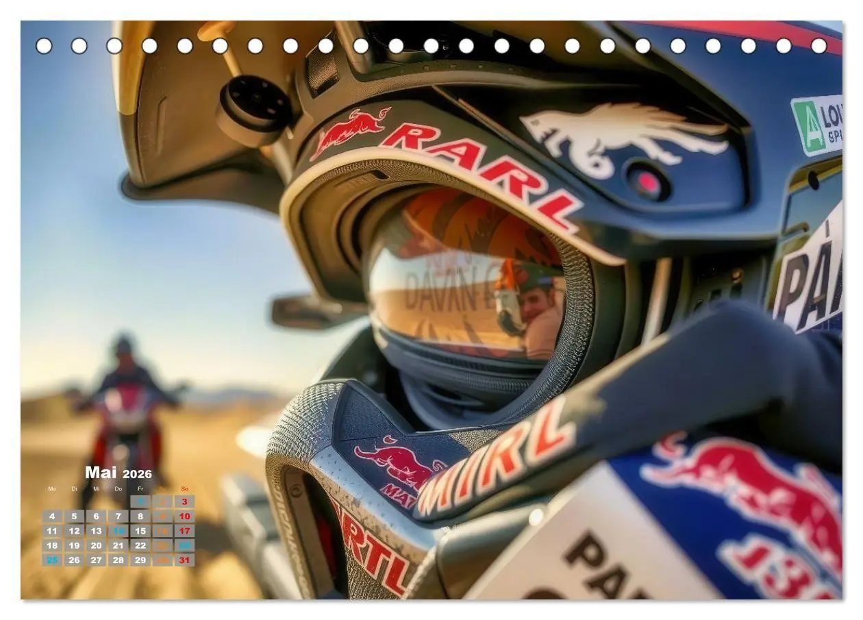 Bild: 9783516689945 | Wüstenrallye Dakar Motorrad (Tischkalender 2026 DIN A5 quer),...