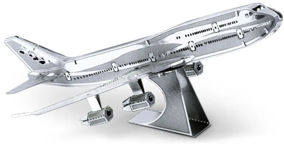 Cover: 32309010046 | Metal Earth: Commercial Jet Boeing 747 | Steel Model Kit | 502502