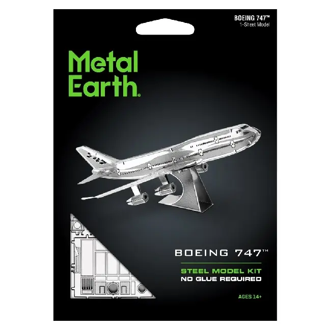 Bild: 32309010046 | Metal Earth: Commercial Jet Boeing 747 | Steel Model Kit | 502502