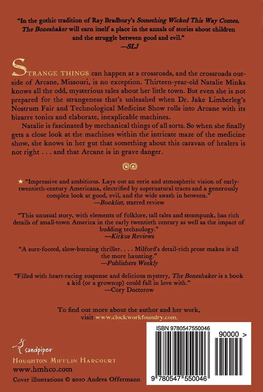 Rückseite: 9780547550046 | Boneshaker, The | Kate Milford | Taschenbuch | Englisch | 2024