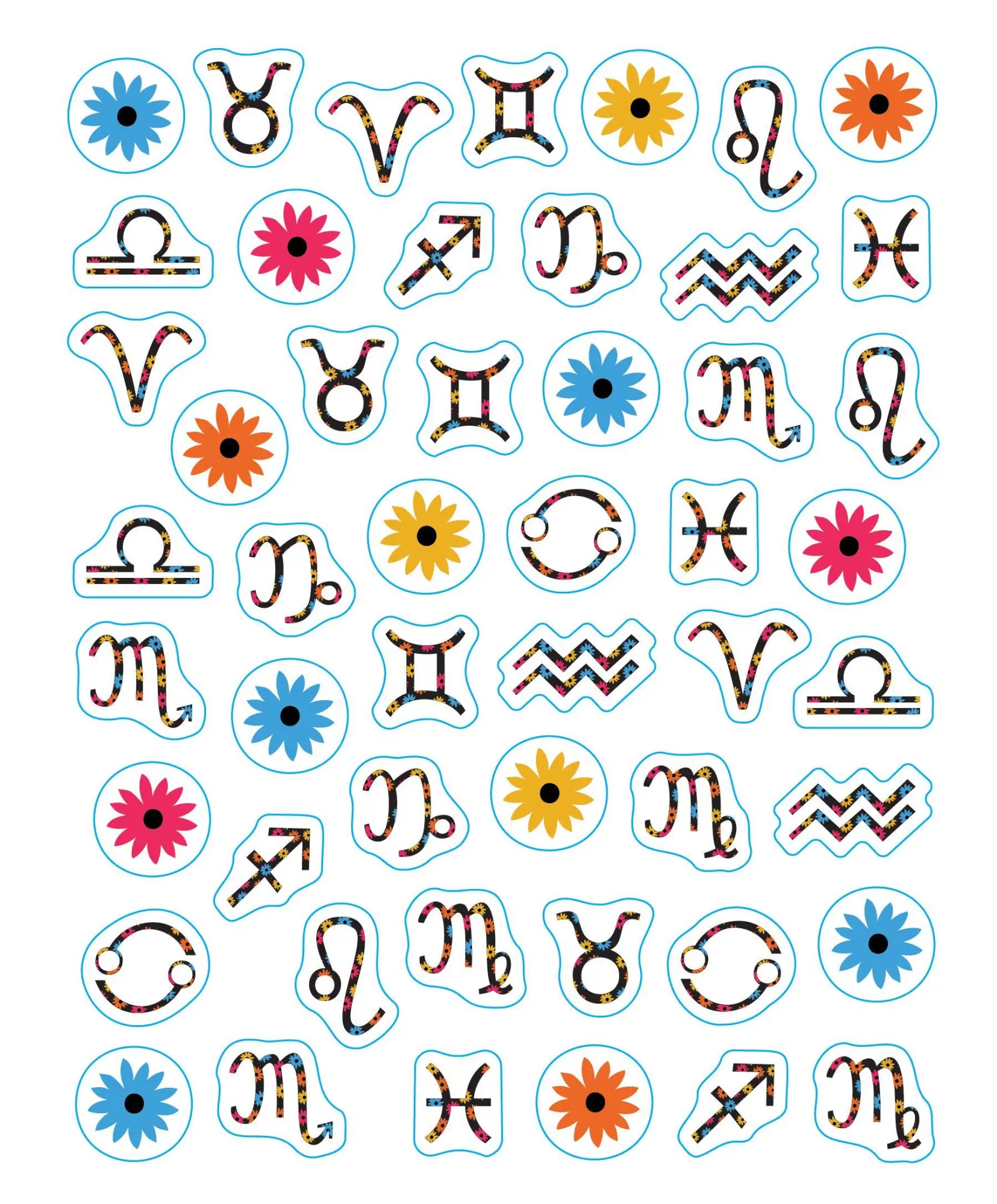 Bild: 9781523520046 | So. Many. Astrology Stickers. | 2,565 Stickers for Zodiac Lovers