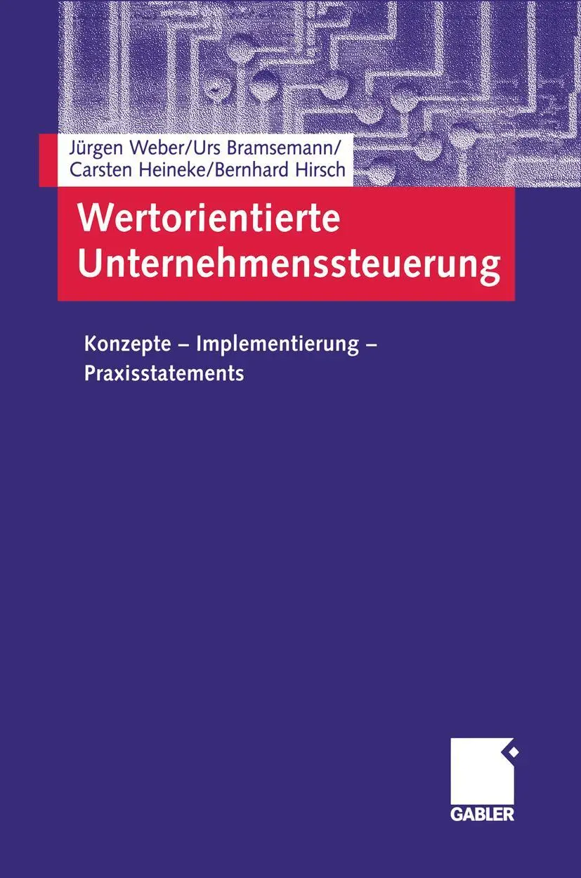 Cover: 9783322800046 | Wertorientierte Unternehmenssteuerung | Jürgen Weber (u. a.) | Buch